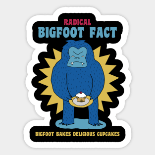 Bigfoot, Master of the Cupcake Arts Sticker